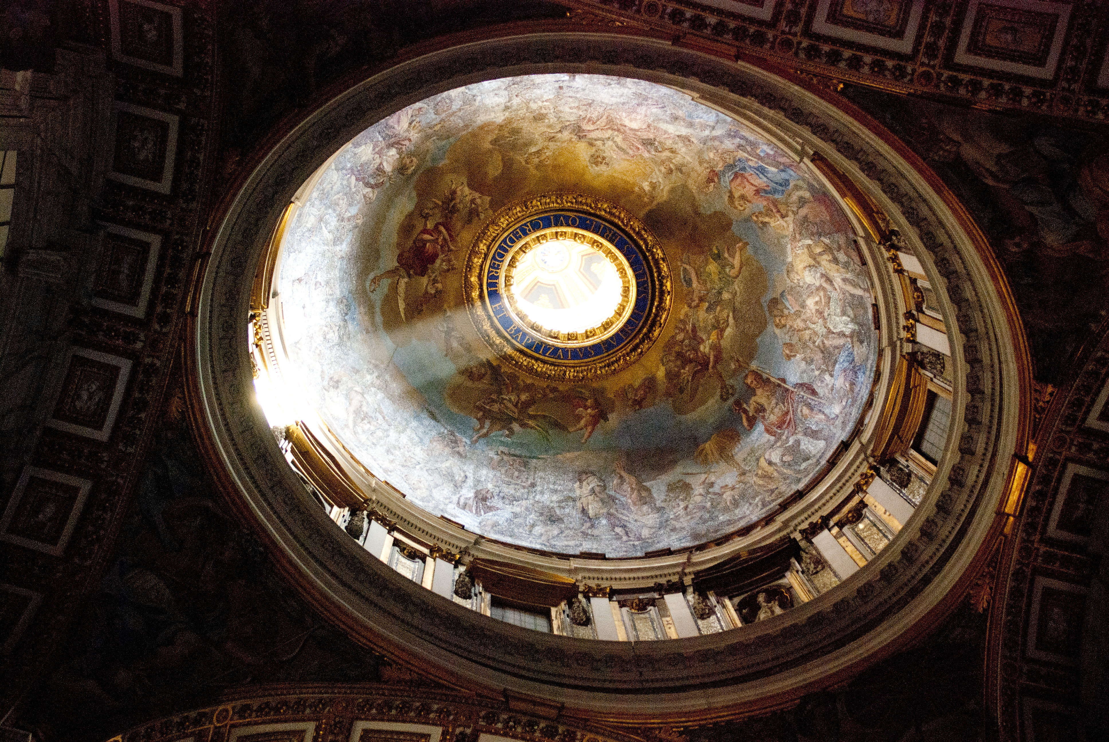 Classical Dome Interior with Painted Ceiling